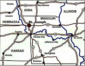 Map of Missouri