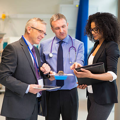 hospital administrator team