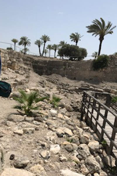 The excavated remains of Tel Megiddo - or Armageddon