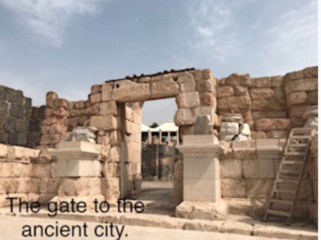 The gate to the ancient city