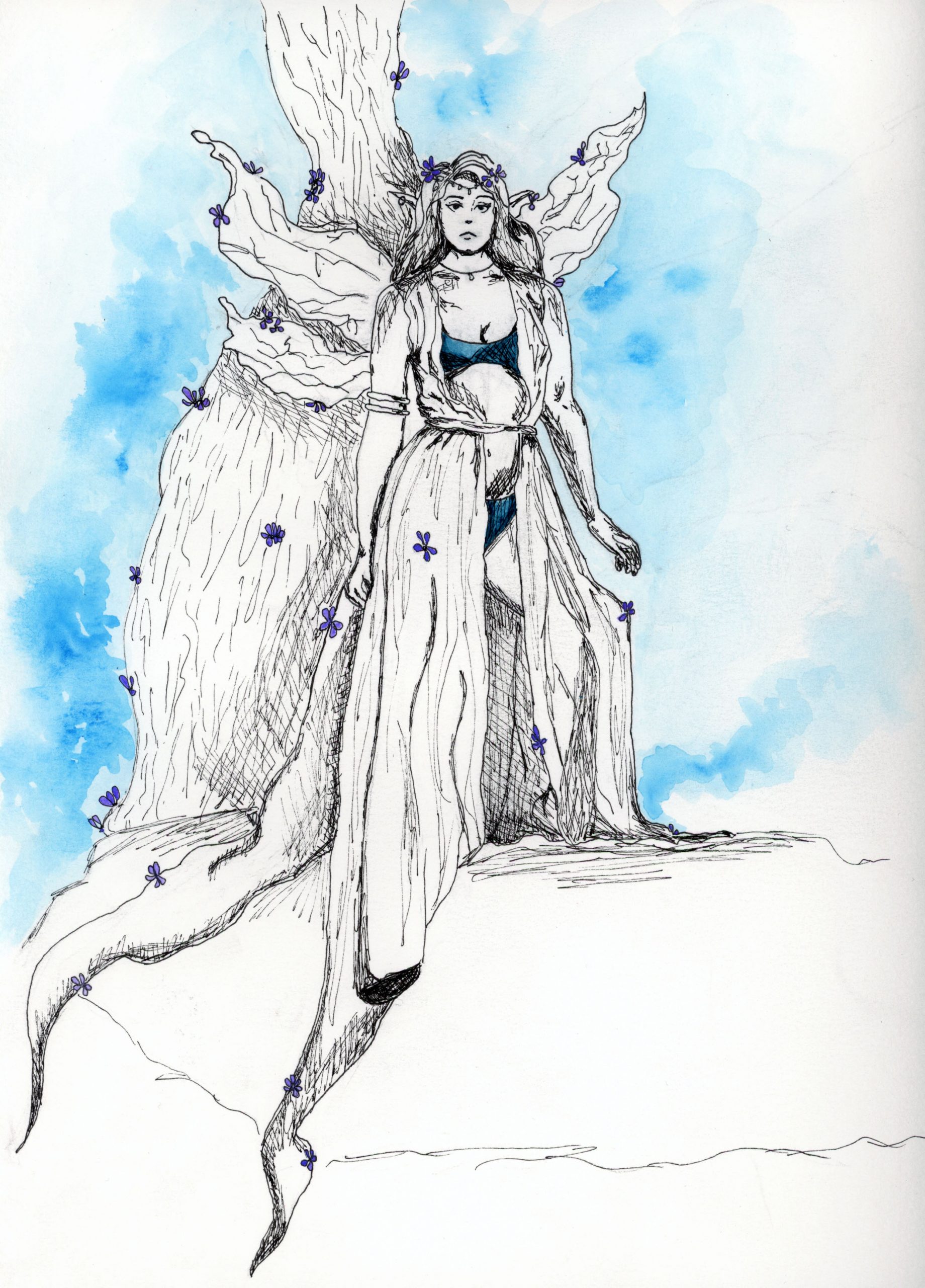 01_Shaw_Fairy_Watercolor,Ink,Pencil_9x12 Bailey Shaw