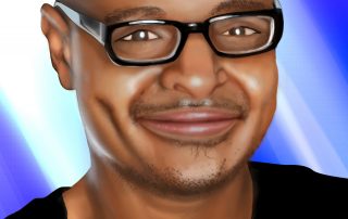 Quinne Hibbler, “Tony Baker” Digital Painting Illustration