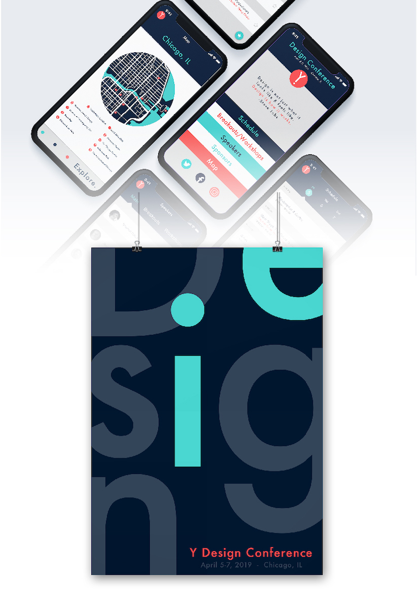 “Y Design Conference Branding” by Lindsey Davis, BFA Graphic Design Lindsey Davis