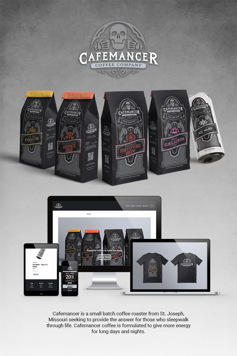 Cafemancer Coffee Identity & Packaging Design