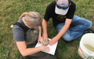 field-students Two students working on field research
