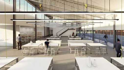 Inside view of 3D Arts Annex