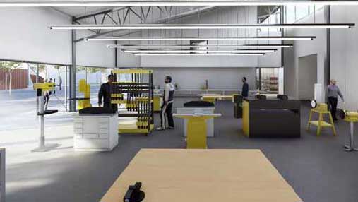 Inside view of 3D Arts Annex