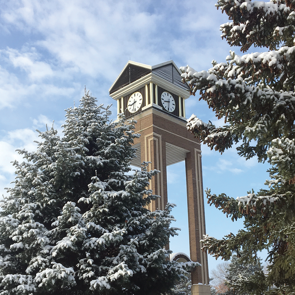 winter clocktower