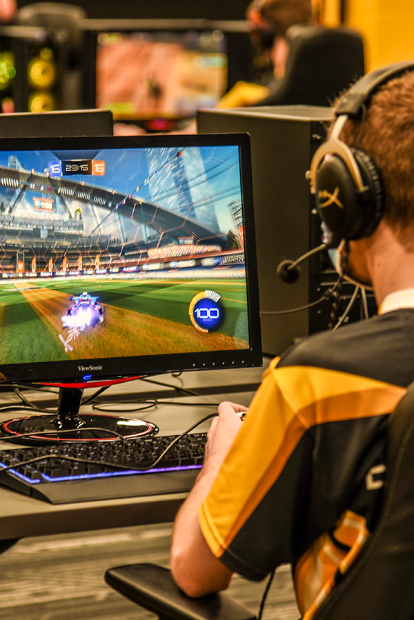 Rocket League Student Playing Rocket League