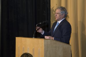 Les Moonves, president and CEO of CBS Corporation, spoke at the Walter Cronkite Memorial Phase III dedication ceremony. 