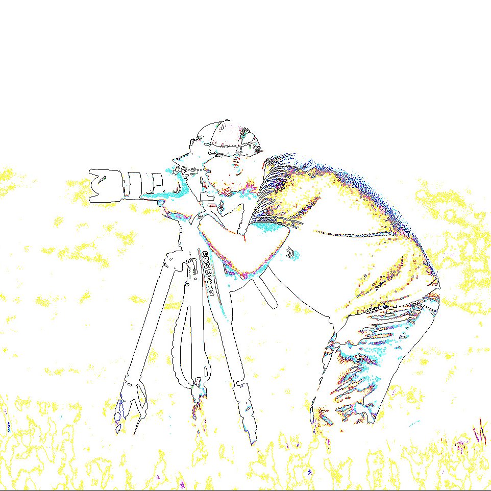 artisting rendering of a student looking through a camera