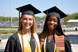 graduation speakers before the ceremony