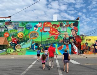 a mural in South St. Joseph painted by Missouri Western faculty and students in 2019