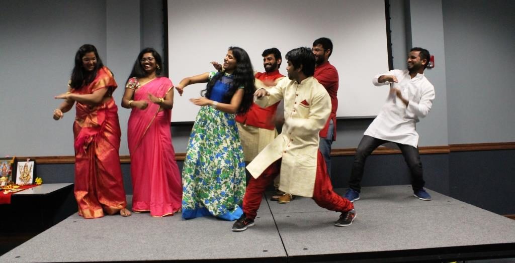 Missouri Western students dance during Diwali celebration