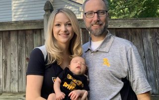 christine and matthew halligan with son brody