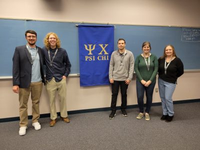 students at Psi Chi induction