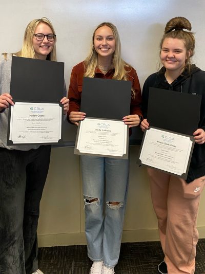 three tutors show crla certification
