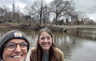 students selfie in NYC's Central Park