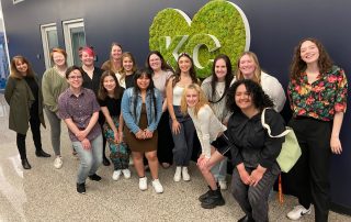 students at advertising agency