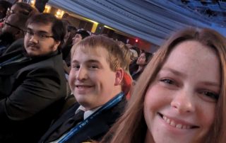 students at fbla conference gathering