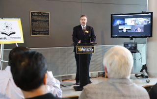 dr jeff woodford at podium