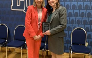 President Kennedy presents award to Dr Thorne Wallington