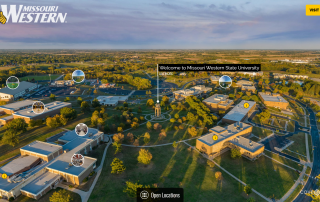 screen shot of virtual tour of MWSU