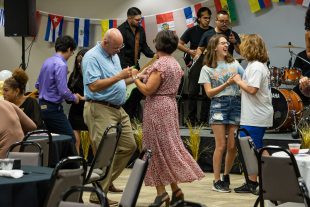 live music and dancing