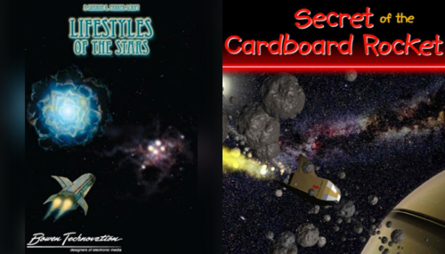 posters for both shows depicting space scenes