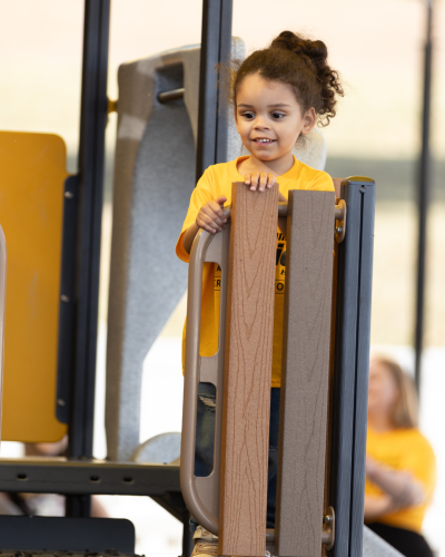 child plays at MoWest Head Start facility