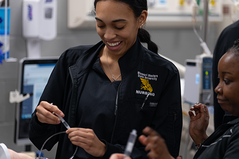 MWSU nursing students learning CPR
