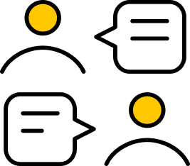 Icon of people chatting