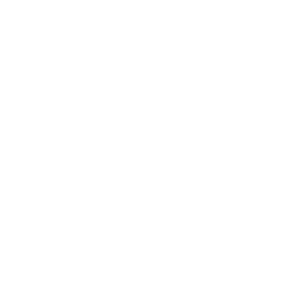 a white icon of two hands holding the earth