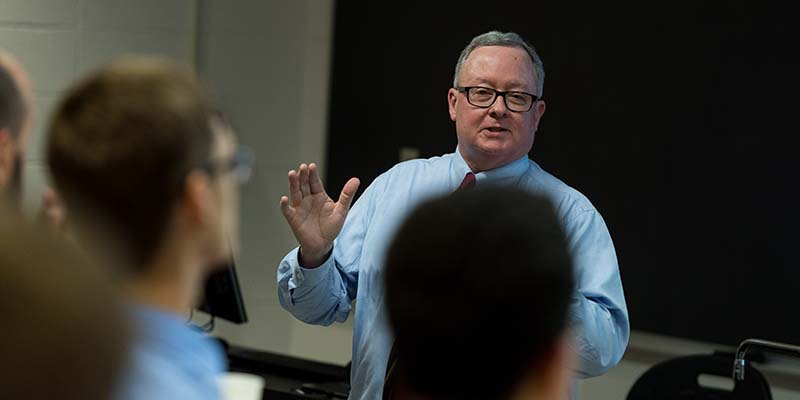 St. Joseph Mayor speaks in class to MWSU students