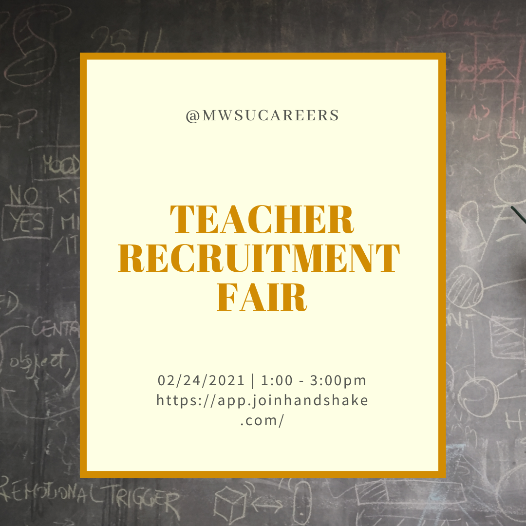 teacher recruitment fair flyer
