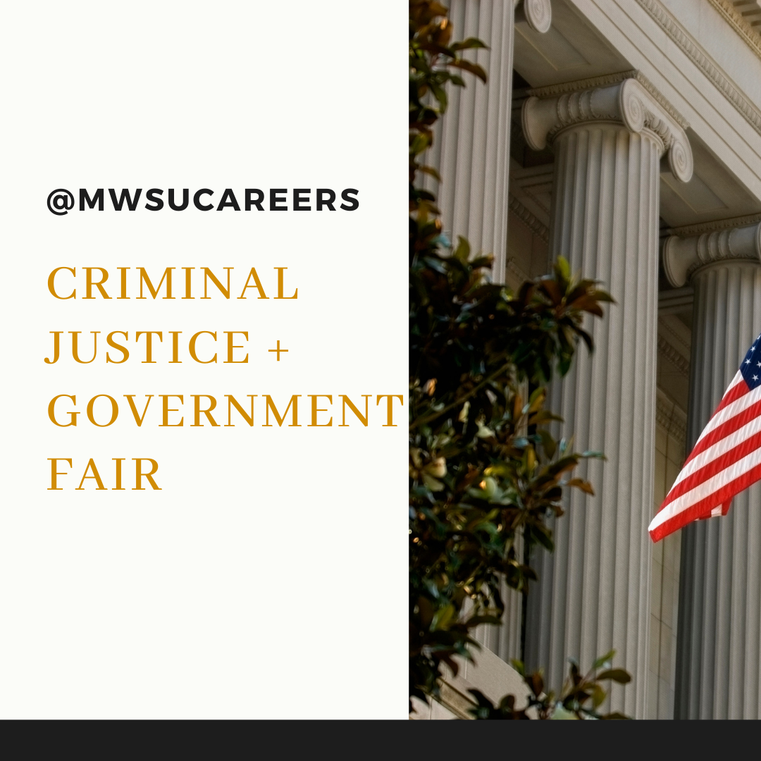 criminal Justice and government fair flyer
