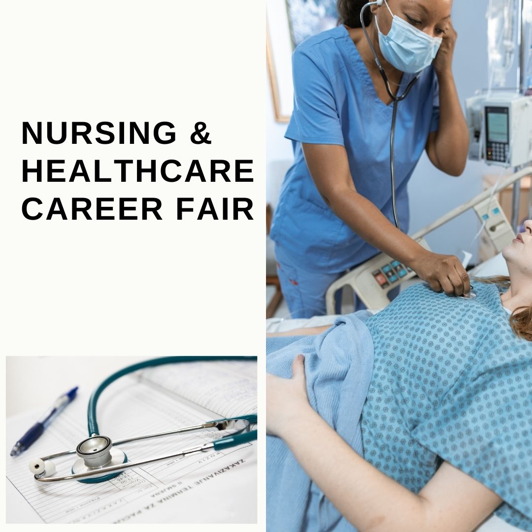 nursing and healthcare career fair flyer