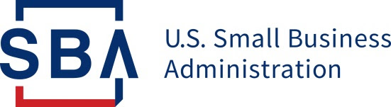 SBA A blue and red outlined square hold the blue letters SBA. In blue text it says U.S. Small Business Administration