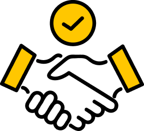 Icon of hands shaking