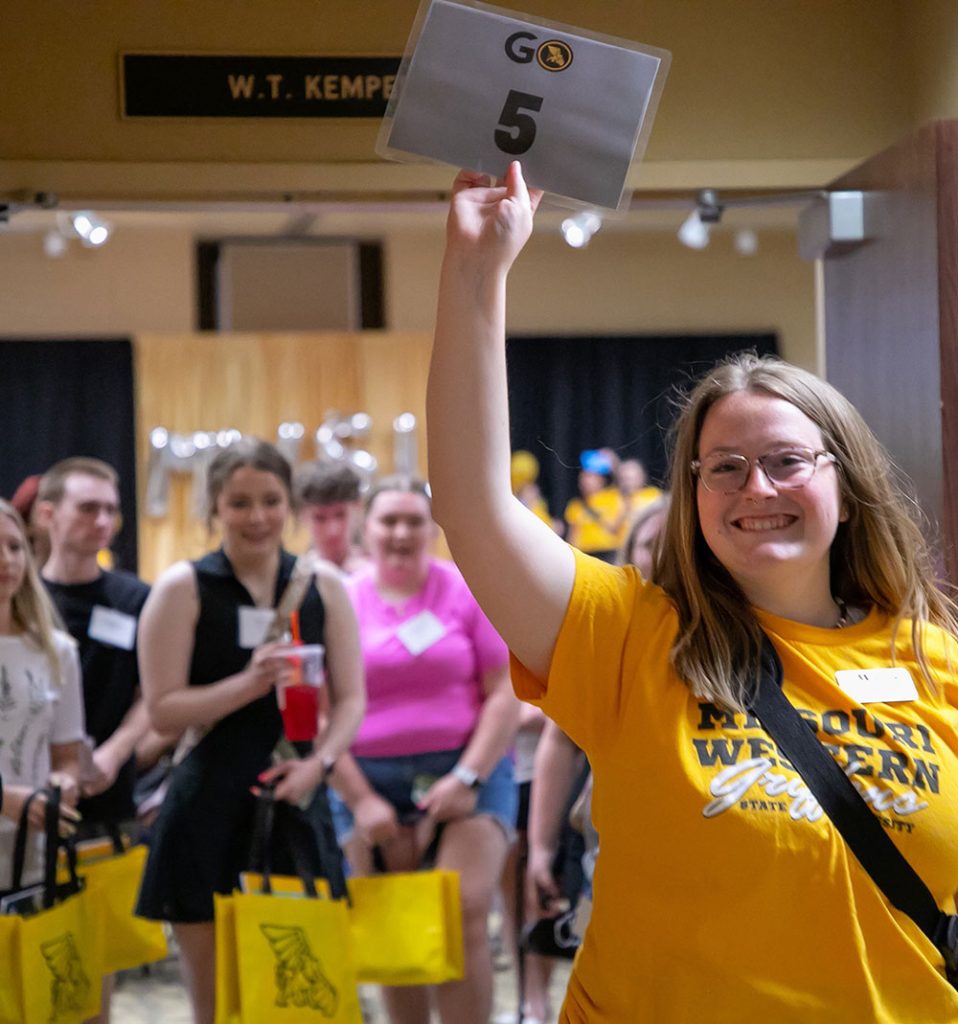 Students at an event