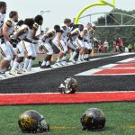 Griffon football players