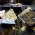 Decorated graduation caps