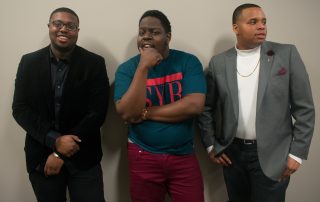 Elijah Todd, Jonathan Julien and Tra Qualls show their swagger at the Center for Multicultural Education’s “Black Love” event. The three were very vocal and animated supporters of love amongst African American people.