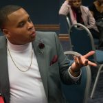 Tra Qualls and Alexis Williams participate in the discussion of black love. "Black love is self-ful, not selfish," Qualls said.