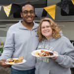 Reyhan Wilkinson and Tona Williams: Members of the Alumni Association Board of Directors at the alumni tailgate.