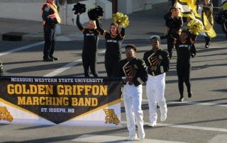Golden Griffon Marching Band performing